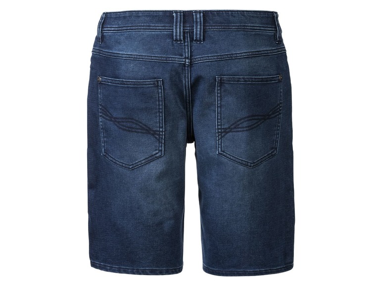 Gehe zu Vollbildansicht: LIVERGY® Bermuda Herren, Sweat-Qualität in Jeans-Optik, mit YKK-Markenreißverschluss - Bild 7