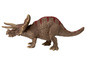 Eine braune Triceratops-Dinosaurier-Spielfigur