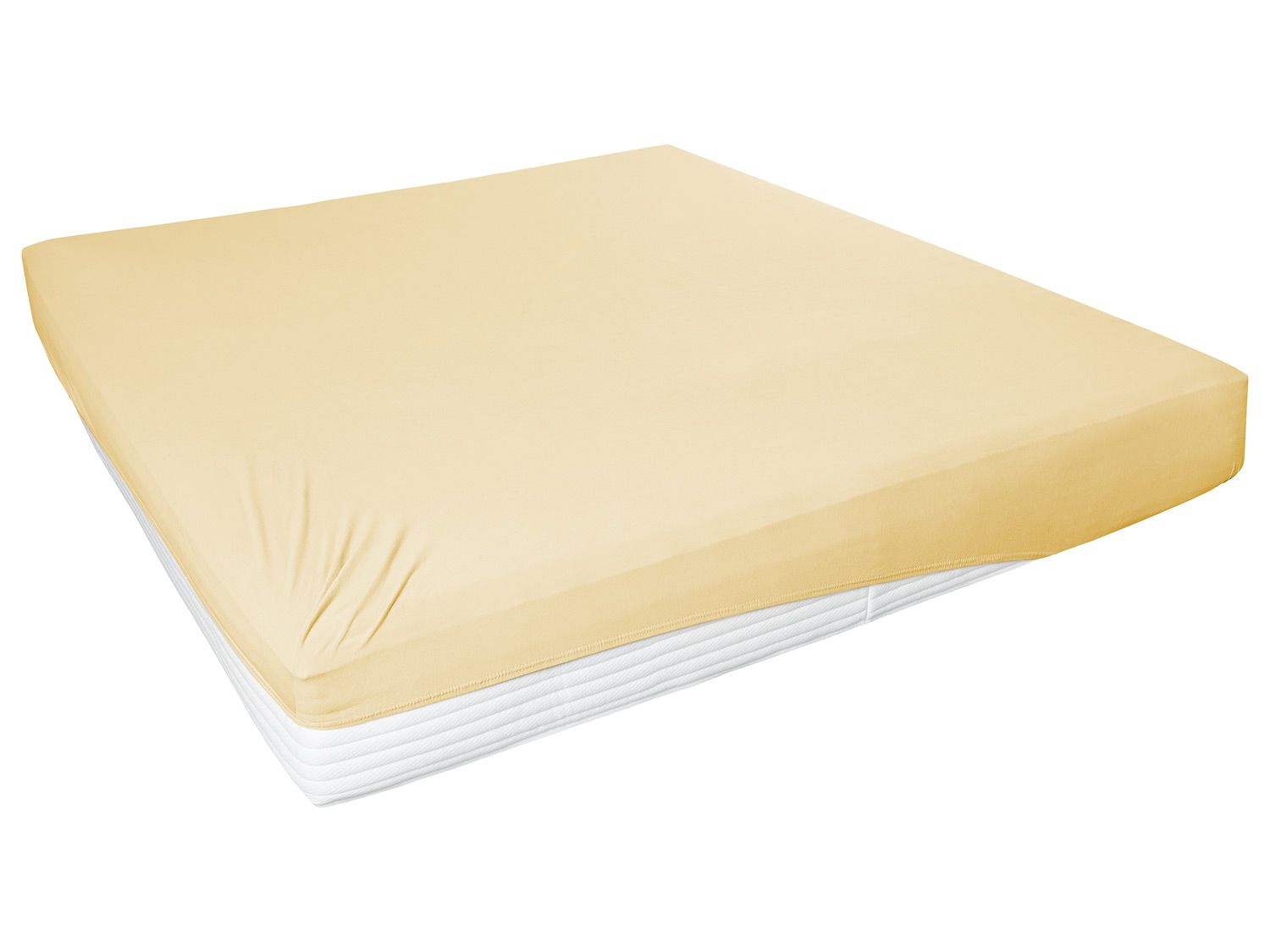 Primera Elastan-Jersey-Spannbetttuch mit Rundumgummi (Pfirsich, 140-160×200 cm) | 04002895149754