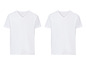 Zwei weiße T-Shirts mit V-Ausschnitt von Bruno Banani.