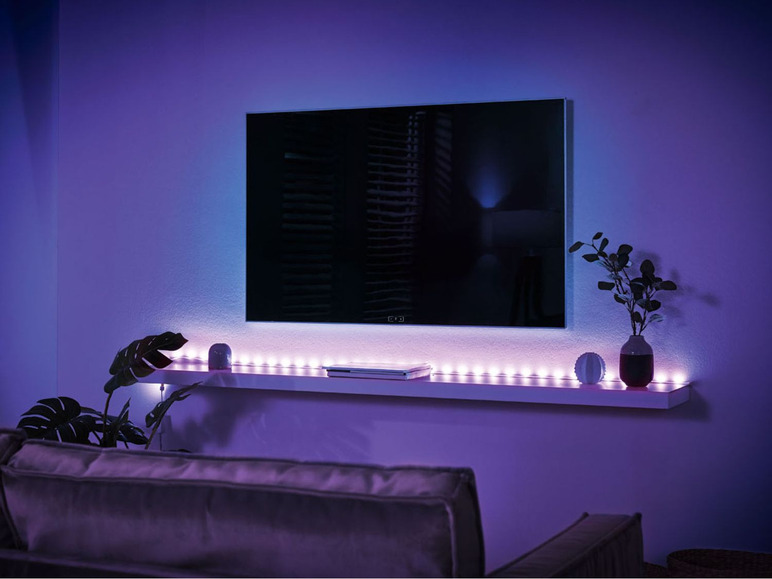 Gehe zu Vollbildansicht: LIVARNO LUX® LED-Band, individuell teilbar, selbsthaftend, »Zigbee Smart Home« - Bild 2