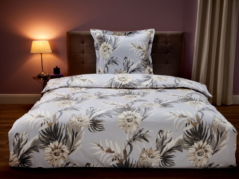 Gehe zu Vollbildansicht: MERADISO® Satin Bettwäsche, 135 x 200 cm, mit Reißverschluss, aus reiner Baumwolle - Bild 11