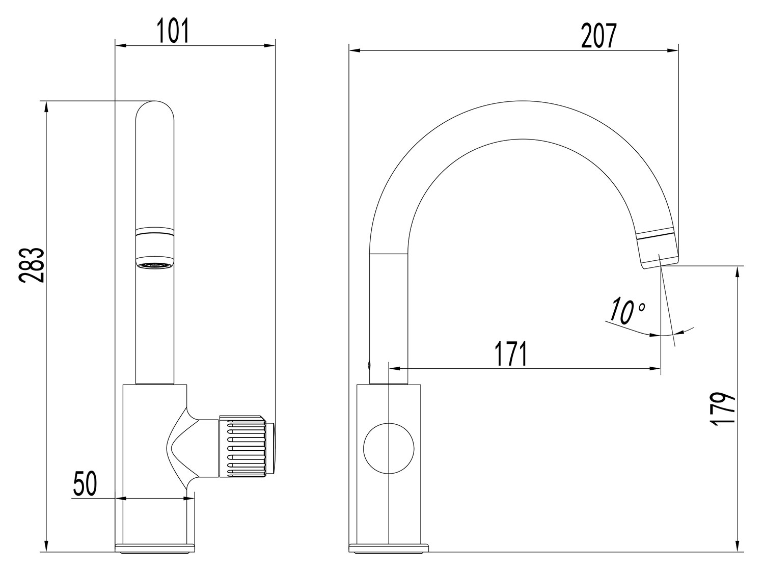 Thumbnail - Duschwell Bad Waschtischarmatur  Basic (Gebogen)