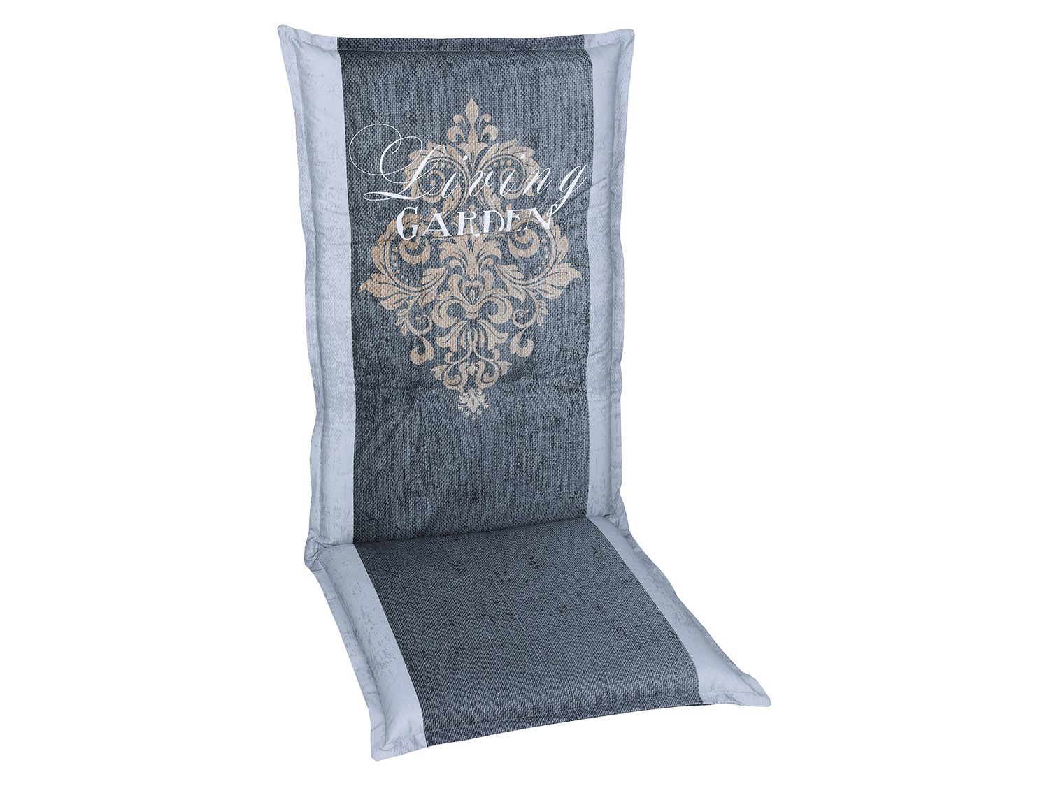 GO-DE TEXTIL Gartenauflage Living Garden (2er Set Hochlehner, Grau) – Bild 2 von 2