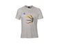 Ein graues Peak T-Shirt mit Basketball-Print.