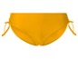 Gelber Bikini-Slip mit Bändern.
