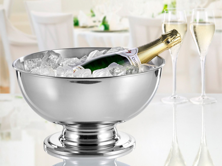 Gehe zu Vollbildansicht: Esmeyer Champagnerschale Edelstahl ca. 5l Fassungsvermögen - Bild 1