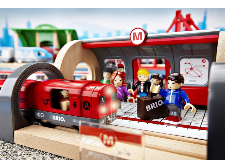 Gehe zu Vollbildansicht: BRIO 33513 »Metro Bahn Set«, 20-teilig, mit Licht- und Soundeffekt, ab 3 Jahren - Bild 6