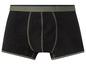 Schwarze Boxershorts mit grünem Gummizug