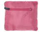 Eine rosa Packjacke mit Reißverschluss.