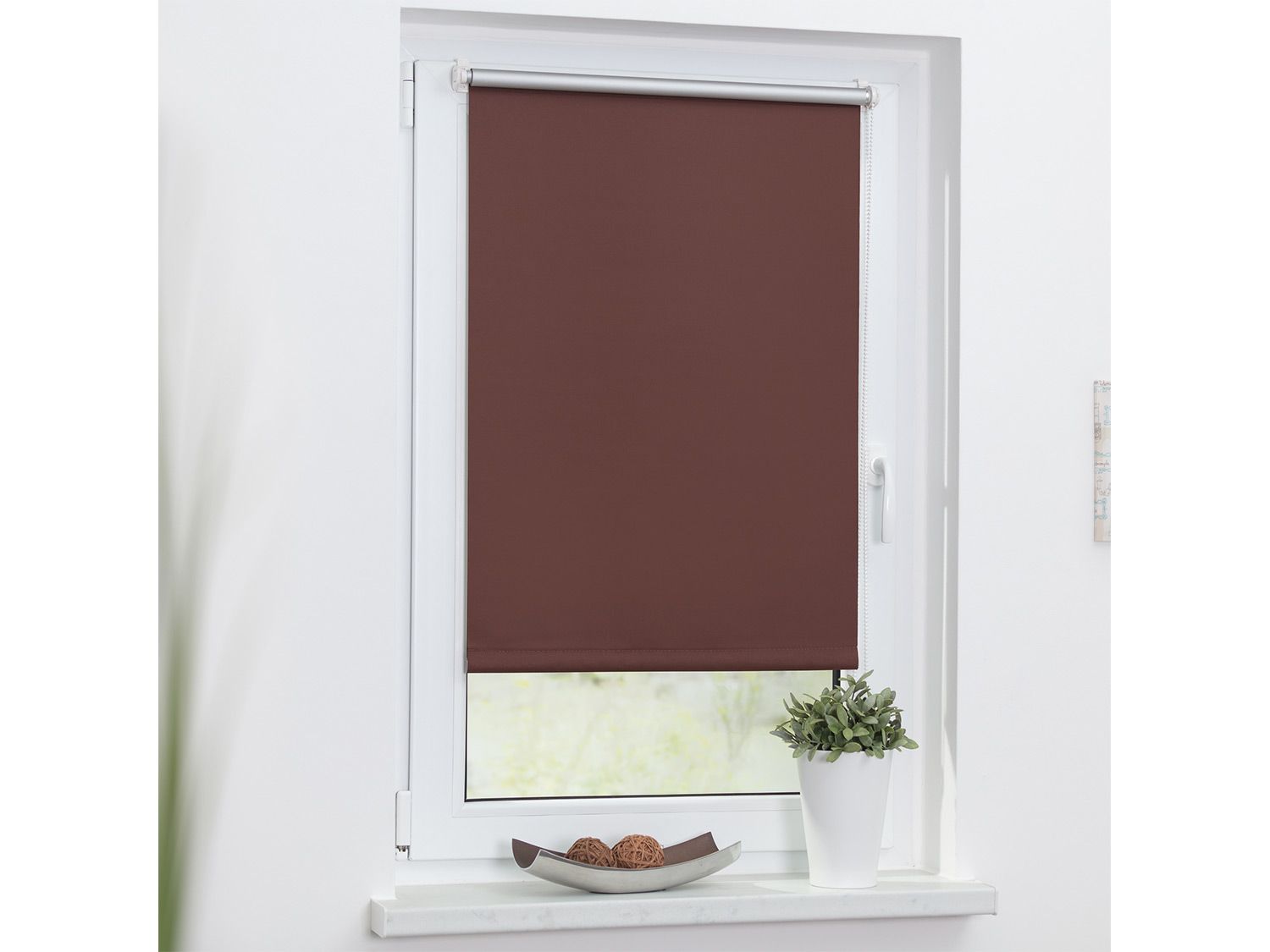 Thumbnail - Lichtblick Thermo-Rollo Klemmfix, ohne Bohren, Verdunkelung (Braun, 90x150 cm)