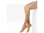 Beige Kniestrümpfe