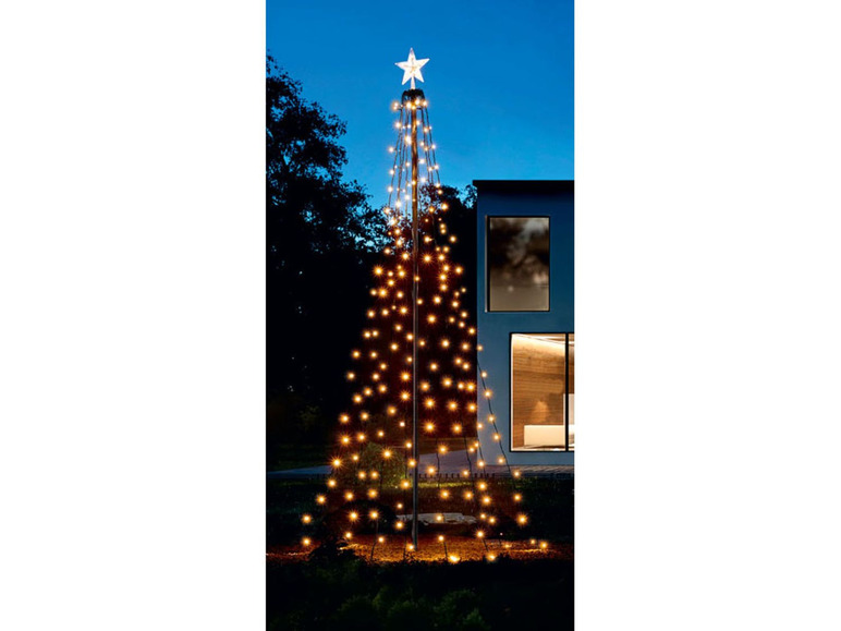 Gehe zu Vollbildansicht: MELINERA® Lichterkette, Weihnachtsbaumoptik, 200 LEDs - Bild 2