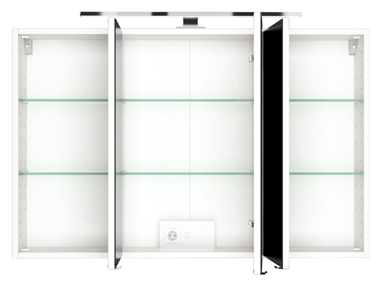 Gehe zu Vollbildansicht: HELD Spiegelschrank »Faro«, mit 2 Spiegeltüren, LED-Aufbauleuchte - Bild 15