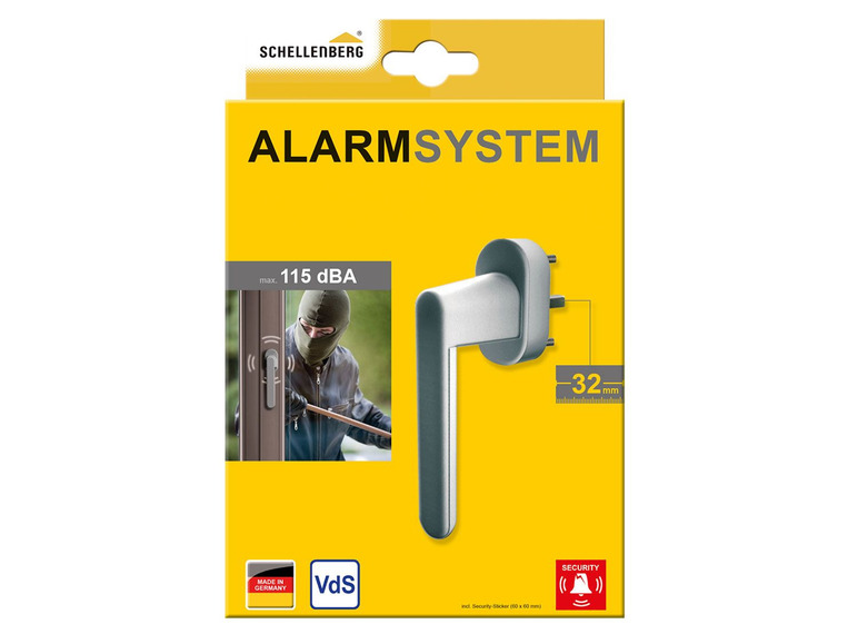 Gehe zu Vollbildansicht: Schellenberg Sicherheits-Alarmgriff, für Fenster und Balkontüren, akustisches Alarmsignal - Bild 27