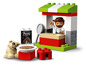 LEGO DUPLO Spielset mit Pizzeria, Pizza und Figur.