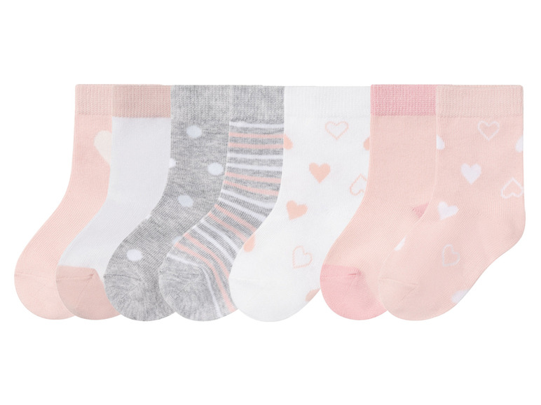 Gehe zu Vollbildansicht: lupilu® Kleinkinder Socken, 7 Paar, mit Bio-Baumwolle - Bild 4