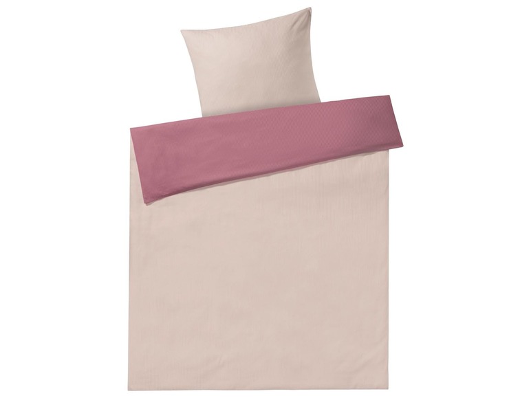 Gehe zu Vollbildansicht: MERADISO® Bettwäsche, 155 x 220 cm Deckenbezug, mit Streifendamast aus reiner Baumwolle - Bild 3