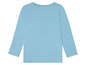 Ein hellblaues Langarmshirt für Kinder.