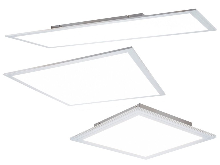 Gehe zu Vollbildansicht: Nino Leuchten LED-Deckenleuchte »Panelo«, aus Kunststoff, viereckig, warmweiß - Bild 1