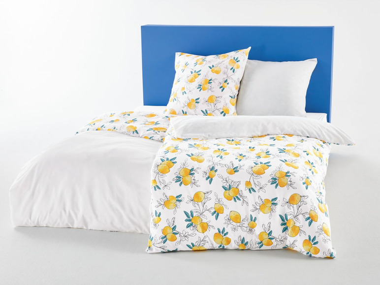 Bettwäsche mit Zitronenmuster