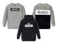 Drei Jungen-Sweatshirts: ein graues mit 'URBAN STORIES', ein schwarzes mit 'ATHL. DEPARTMENT' und ein graues mit geometrischem Muster und 'NEW YORK CITY'.