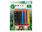 5er Pack Tintenpatronen für HP Drucker, mit Schwarz, Cyan, Magenta und Gelb