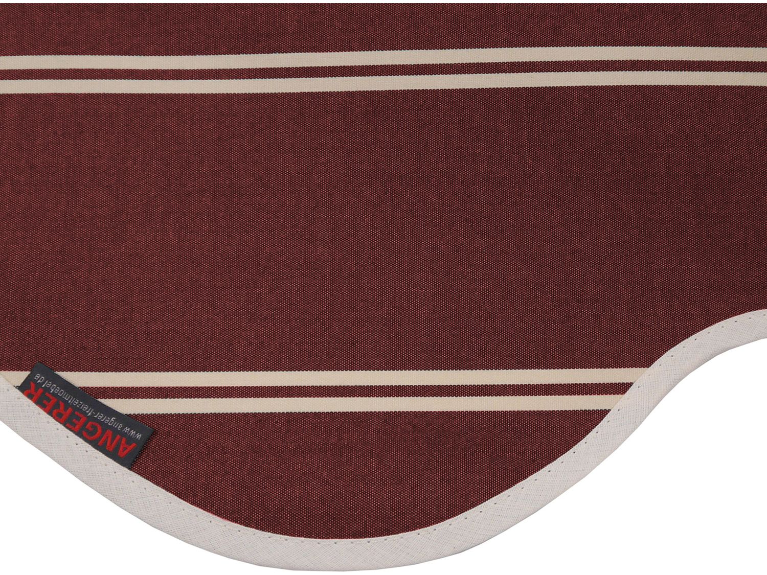 Thumbnail - Angerer Klemmmarkise (bordeaux, Nadelstreifen beige, 350 cm breit)