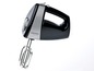 Ein schwarzer Handmixer von Grundig mit Edelstahl-Details.