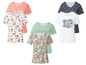 Damenshirts mit Blumenprints, einem 'Blooming Summer' Design und einem 'Beautiful Reasons' Schriftzug.