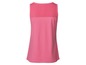 Rosa Tanktop mit Mesh-Einsatz für Sport.