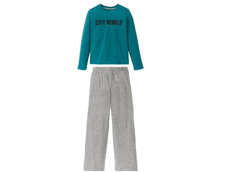 Gehe zu Vollbildansicht: PEPPERTS® Jungen Schlafanzug, in Single-Jersey-Qualität, enthält Baumwolle - Bild 3