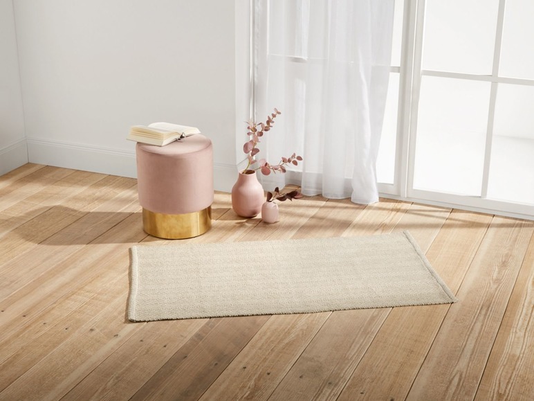 Gehe zu Vollbildansicht: MERADISO® Teppich, mit rutschhemmender Rückseite, in strapazierfähiger Baumwoll-Qualität - Bild 3