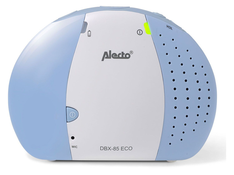 Gehe zu Vollbildansicht: Alecto DBX-85 ECO DECT Babyphone mit Sparbetrieb, weiß/blau - Bild 5