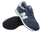 Blaue New Balance 500 Sneaker.