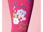 Rosa Leggings mit Hello Kitty Print und Blumen.