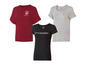 Drei Jette Sport T-Shirts mit Leoparden-Print.