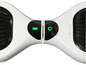 Weißes Denver Hoverboard mit grünem Akku- und Ein-/Aus-Indikator.