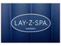 Logo von Lay-Z-Spa Hawaii auf blauem Hintergrund.