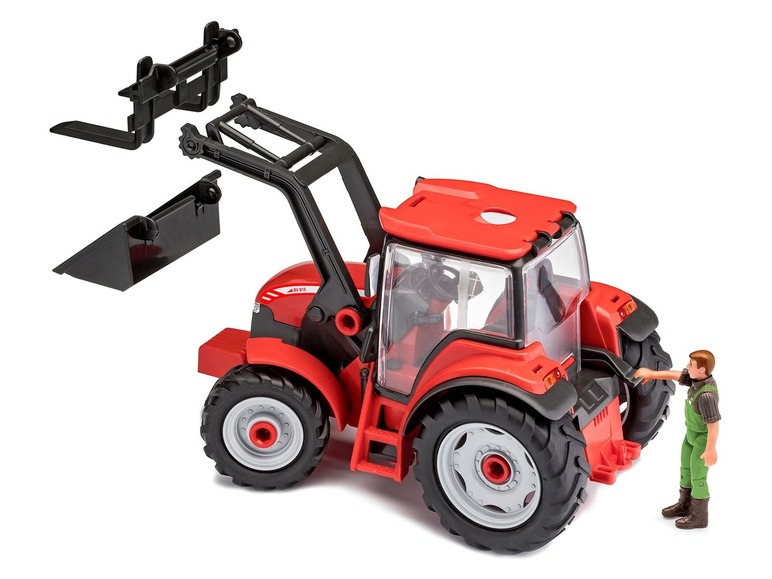 Gehe zu Vollbildansicht: Revell Junior Kit Modellbausatz Traktor, Maßstab 1:20, mit Lader und Figur, ab 4 Jahren - Bild 11