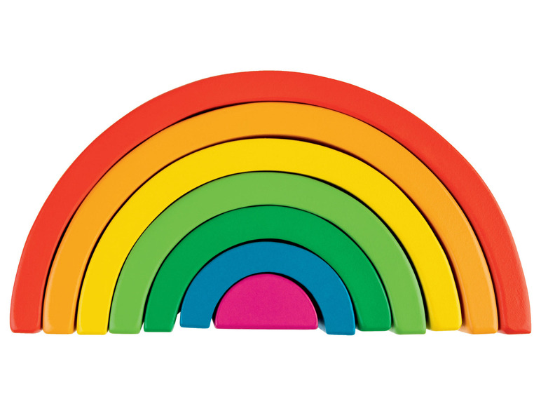 Gehe zu Vollbildansicht: Playtive Holz Regenbogen Montessori - Bild 5