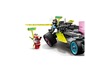 LEGO Ninjago Set mit einem Cyberpunk-Rennwagen und Minifiguren.