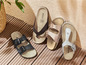 Drei Paar Natural Walk Sandalen mit Schnallen