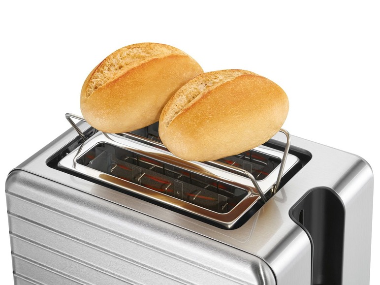 Gehe zu Vollbildansicht: ProfiCook Toaster »PC-TAZ 1110«, mit stufenloser Bräunungsgradregelung, 2 Edelstahlzangen - Bild 3