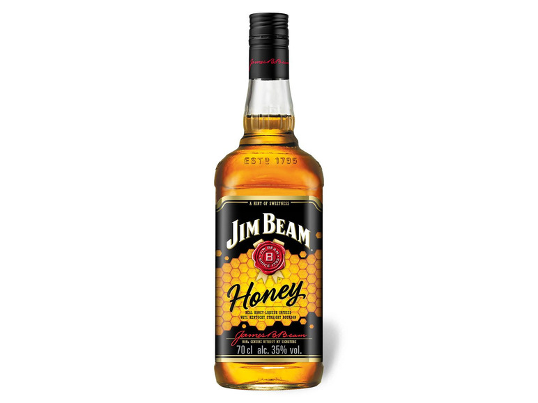 Gehe zu Vollbildansicht: JIM BEAM Honey Bourbon Whiskey mit Honig-Likör 35% Vol - Bild 1