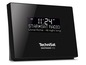 Ein schwarzes TechniSat DIGITRADIO 100 DAB-Radio mit digitalem Display.