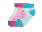 Drei Paar rutschfeste Socken mit Peppa Pig-Motiv.