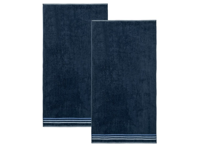 Gehe zu Vollbildansicht: MIOMARE® Handtücher, 2 Stück, 50 x 100 cm, mit dekorativer Bordüre, aus reiner Baumwolle - Bild 6