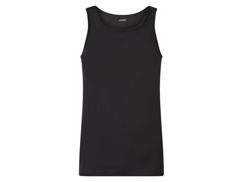 Ein schwarzes Tanktop von Livergy.