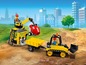 Lego City Baufahrzeuge mit Kran, Betonmischer und Bulldozer.